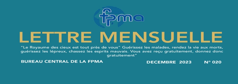LETTRE MENSUELLE