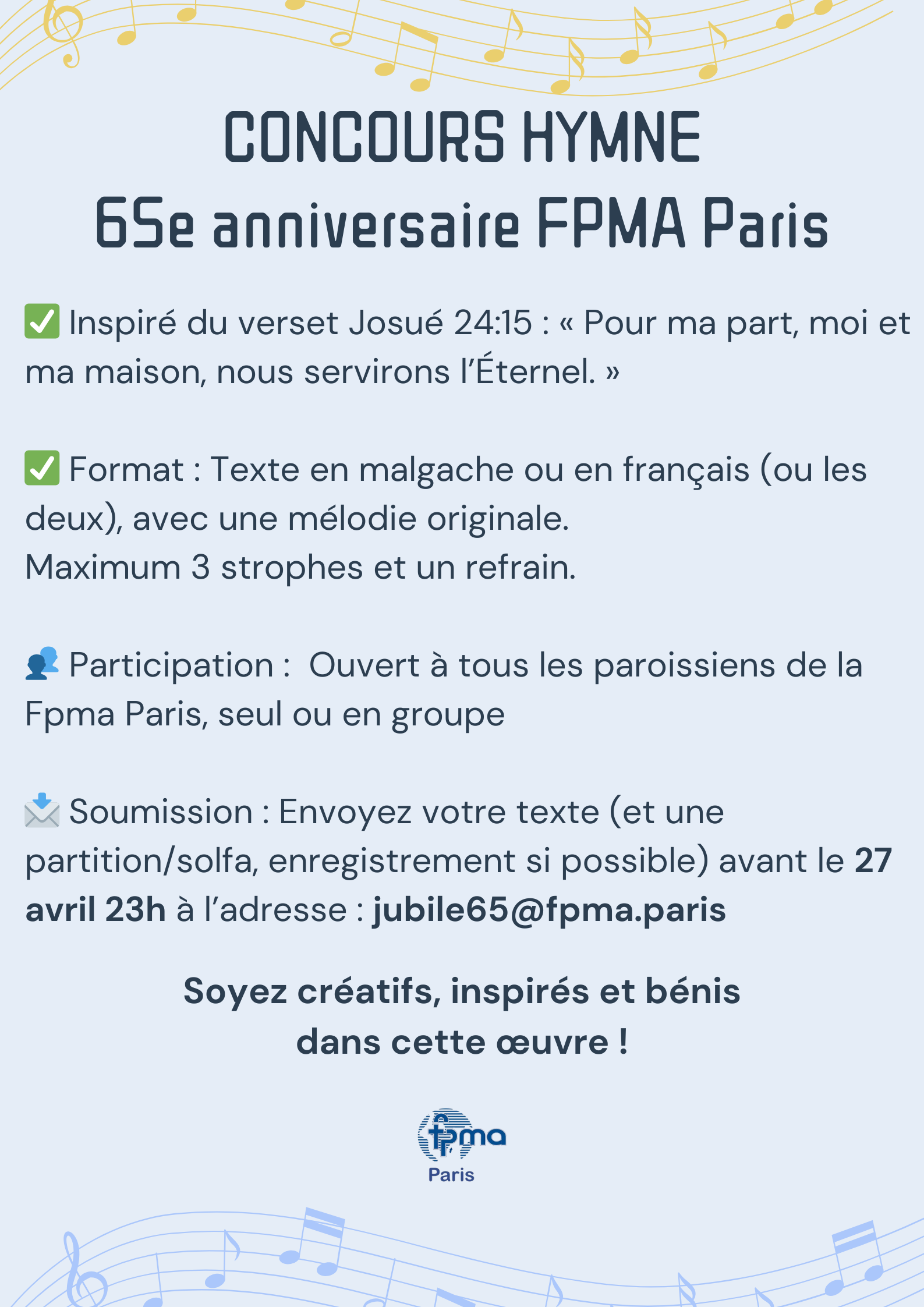 Flyer concours Hymne