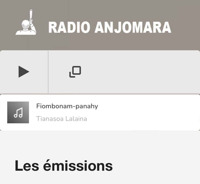 RADIO ANJOMARA